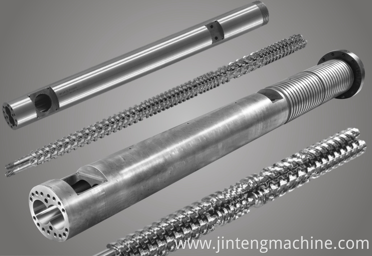 extruding screw and barrel for PE WPC extrusion